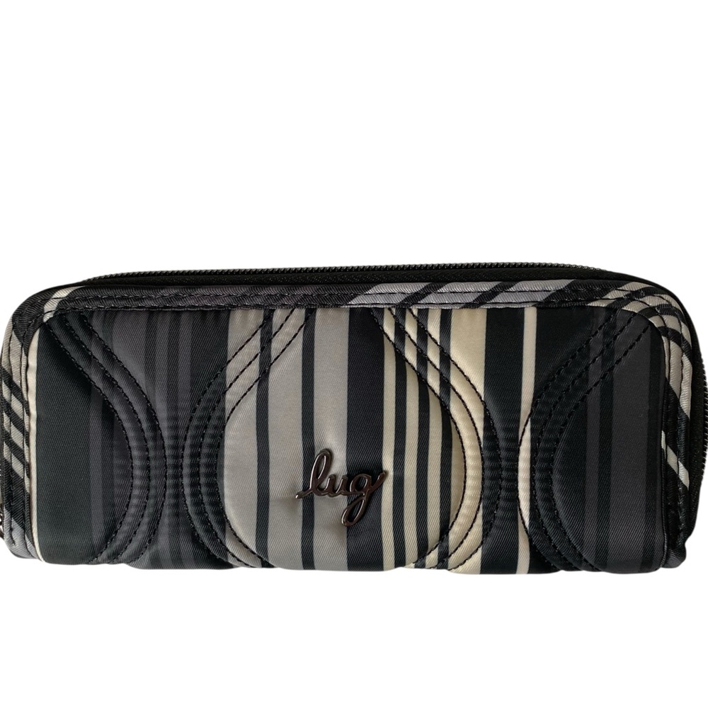 Lug Tendu Wallet Love Stripe Black New